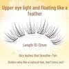 Dream Deer Korean Elf-Style Segmented False Eyelashes – Natural, Realistic Look, 10 Rows, New Style.