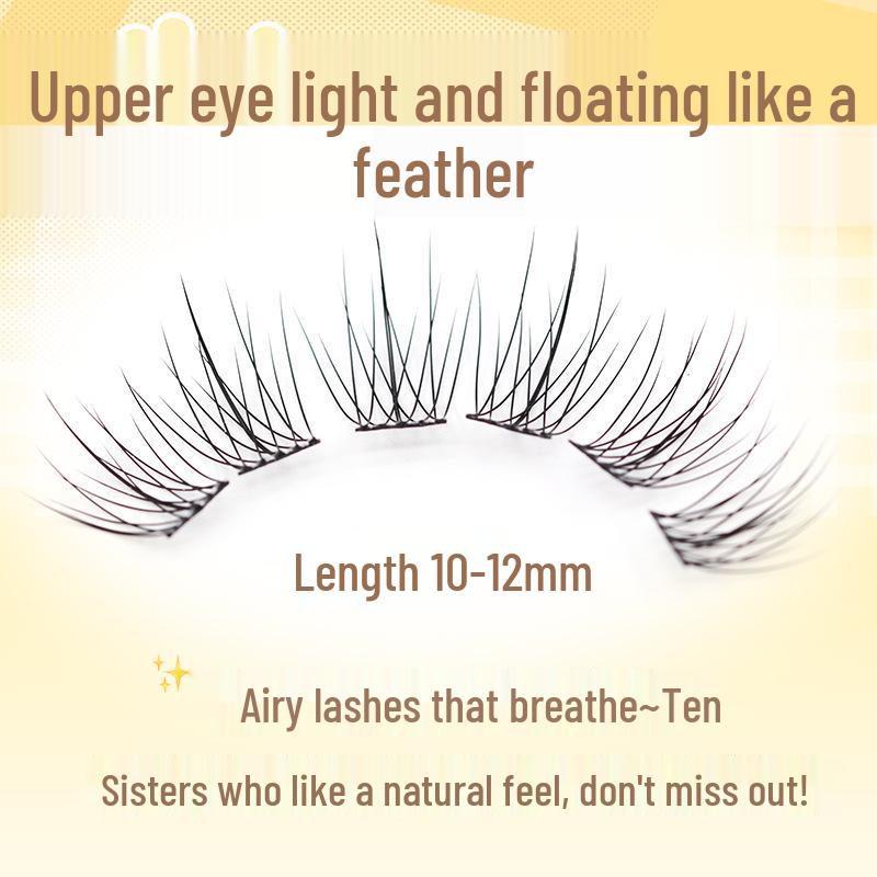 Dream Deer Korean Elf-Style Segmented False Eyelashes – Natural, Realistic Look, 10 Rows, New Style.