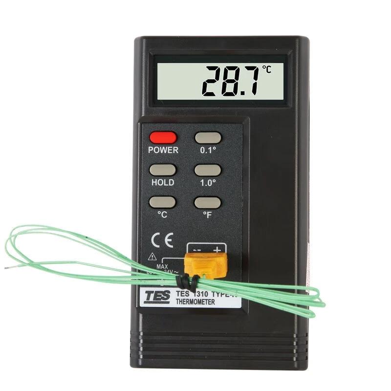 

TES-1310 Цифровой термометр для измерения температуры термопарой Портативный цифровой термометр типа K United States