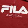 FILA Original Fashion Simple Classic Retro Sports Casual Versatile Comfortable Half-Zip Loose Sweatshirt Women sweatshirt Red F61W619203FWI