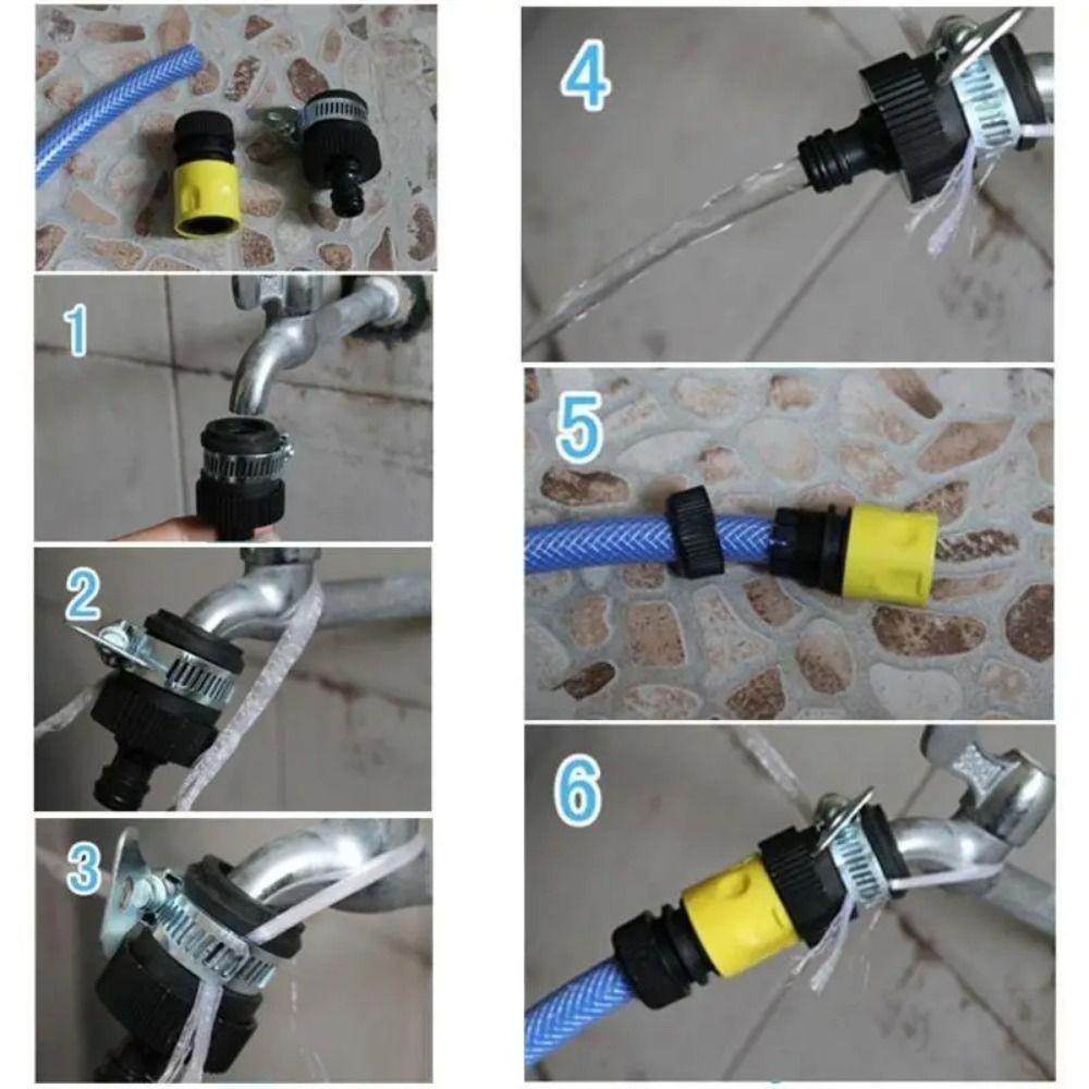 Plastic Water Faucet Adapter Non-slip Easy Installation Hose Fitting Leak Proof High Pressure Garden Irrigation Adapter