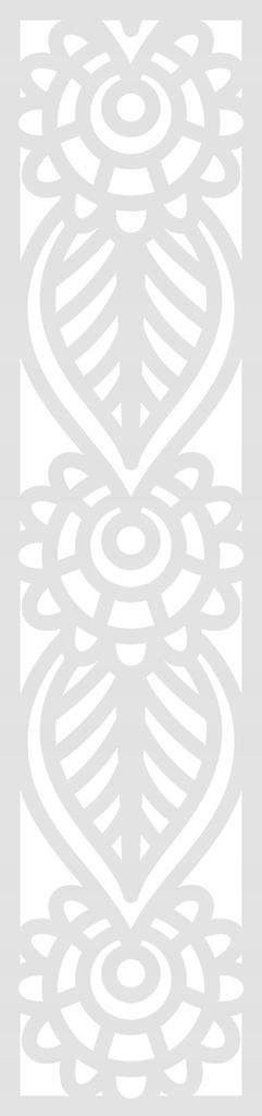 A4 Pendant, openwork decoration, black, 21x90