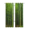Bamboo Forest Green Sheer Curtains Living Room Window Tulle Curtains For Bedroom Kitchen Home Decoration Voile Drapes