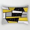 30*50cm Yellow Red Geometric Nordic Pattern Printing Simple Decoration Living Room Home Polyester Rectangular Pillowcase