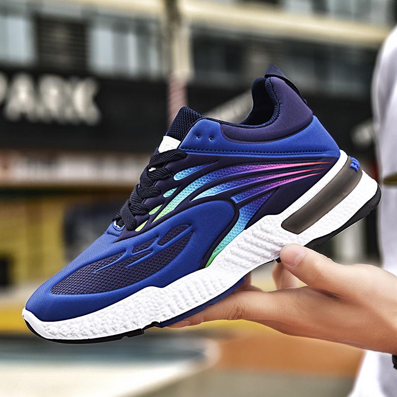 

Производитель 2025 мужская обувь спортивная обувь мужская весенняя новая мода повседневная беговая платформа мужская обувь 39 синий