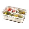 Lebensmittelaufbewahrungsbox mit Deckel und Griff Transparenter Snack-Organizer Feuchtigkeitsdichter Küchenbehälter für Nüsse Süßigkeiten Kekse Trockenfrüchte