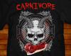 Carnivore Totenkopf T-Shirt: Heavy Metal Grill-Parodie T-Shirt