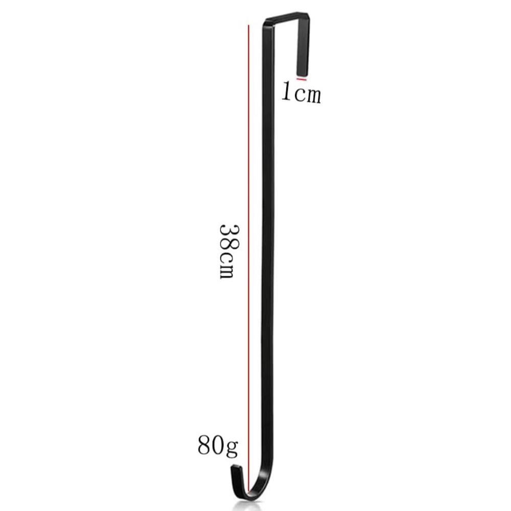 Metalen Deurhanger voor Krans Enkele Haak voor Voordeur Paas Kerstmis Halloween Decoraties 38cm