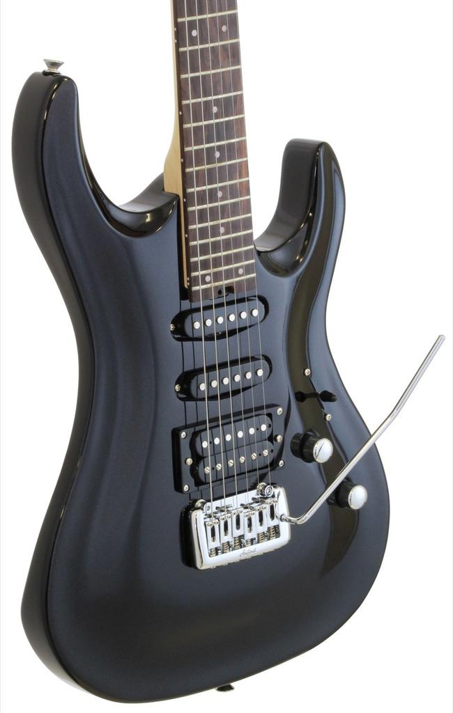 ARIA ProII AriaPro II MAC Series Electric Guitar SSH Pickup Metallic Black MBK Soft Case Included MAC-STD