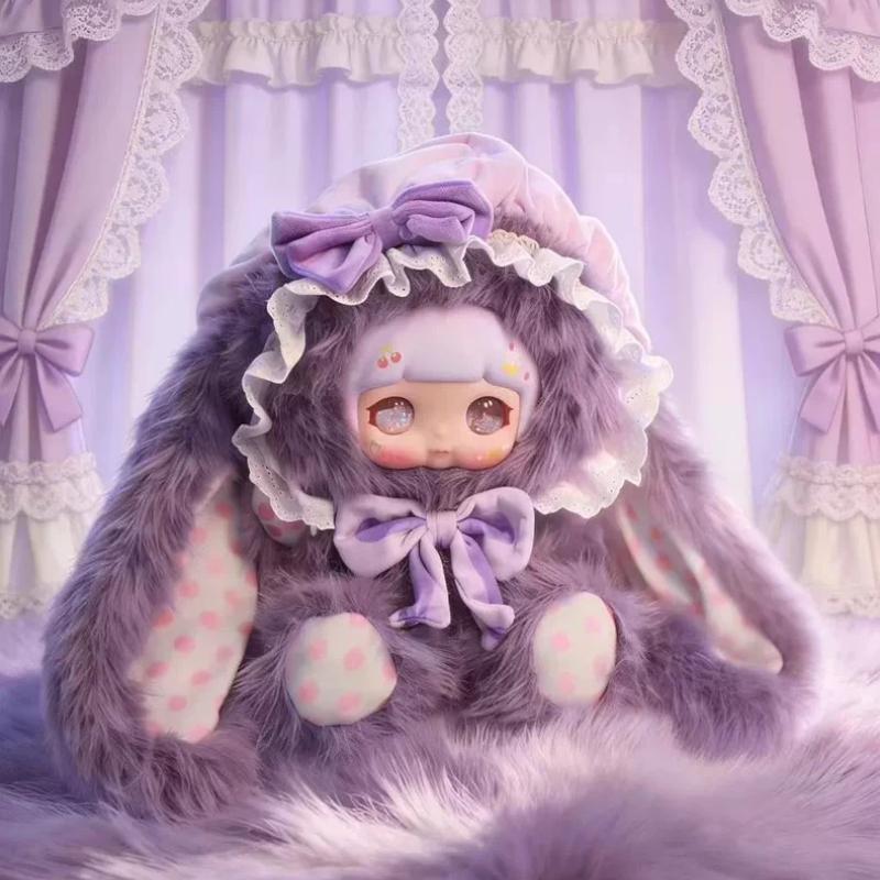 Snow Fu Rabbit Lace Dream 600% Plush Blind Box Mystery Surprise Cute Stuffed Doll Ornament Soft Plush Figurine Birthday High Quality Gift