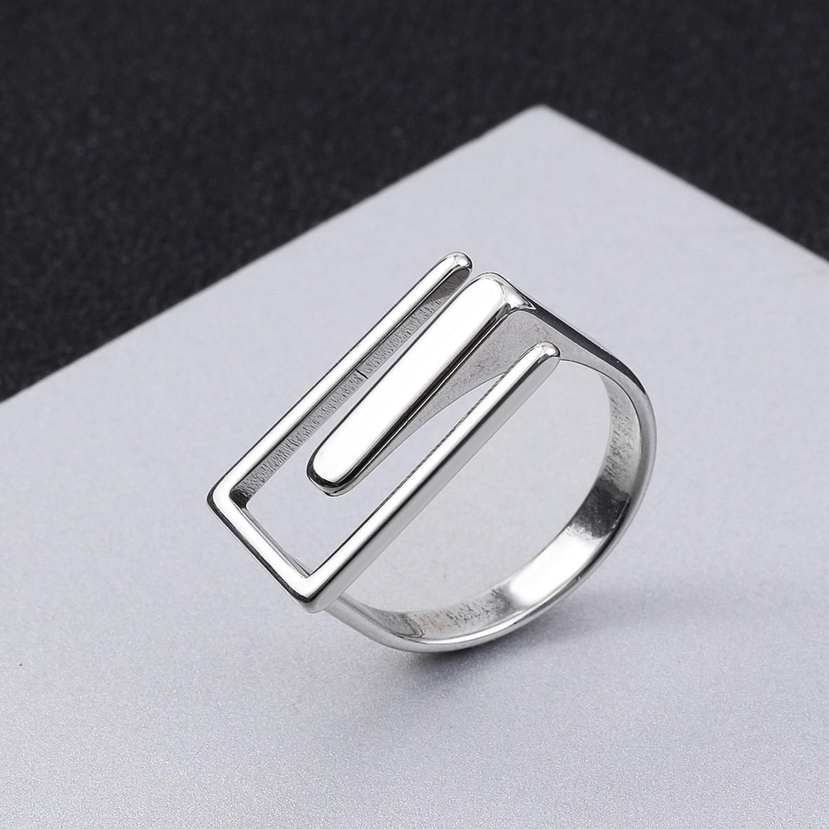 

Creative Hollow Geometric Ring For Women Men Gold Zinc Alloy Color Stainless Steel Ring Unisex Fashion Accessories Designer Zircon 9
