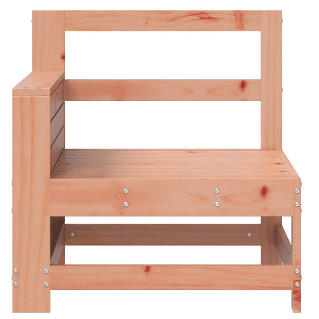 Garden Sofa with Armrests and Side Table Solid Douglas Fir Wood