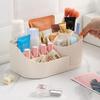 Rotating Cosmetic Organizer with Compartments for Brushes, Pens, and Lipsticks
