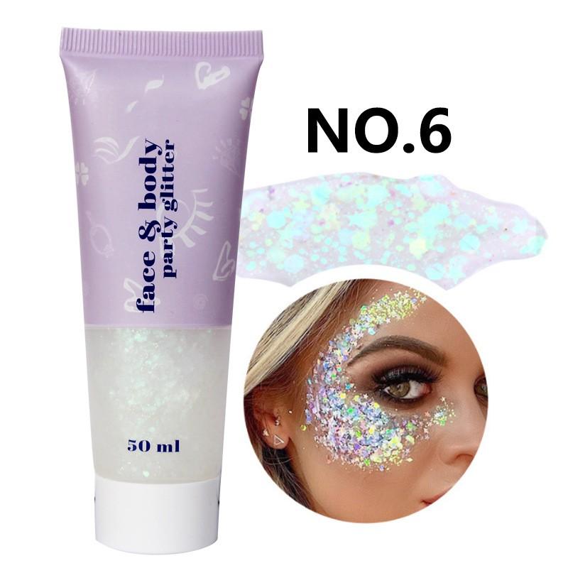 Sequin Gel Scale Face Body Lip Sequin Eye Shadow Dazzling Stage Makeup 50ml