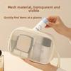 Breathable Mesh Portable Toiletry Pouch Large Capacity Coin Purse Wash Bags  Toiletries Storage