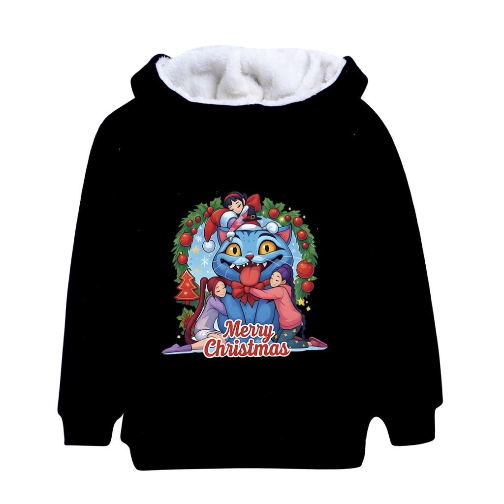 5097 Mädchen Kpop Zoey Mira Rumi Derpy Lässig Langärmlig Samt Warm Herbst Winter Jacke Mantel