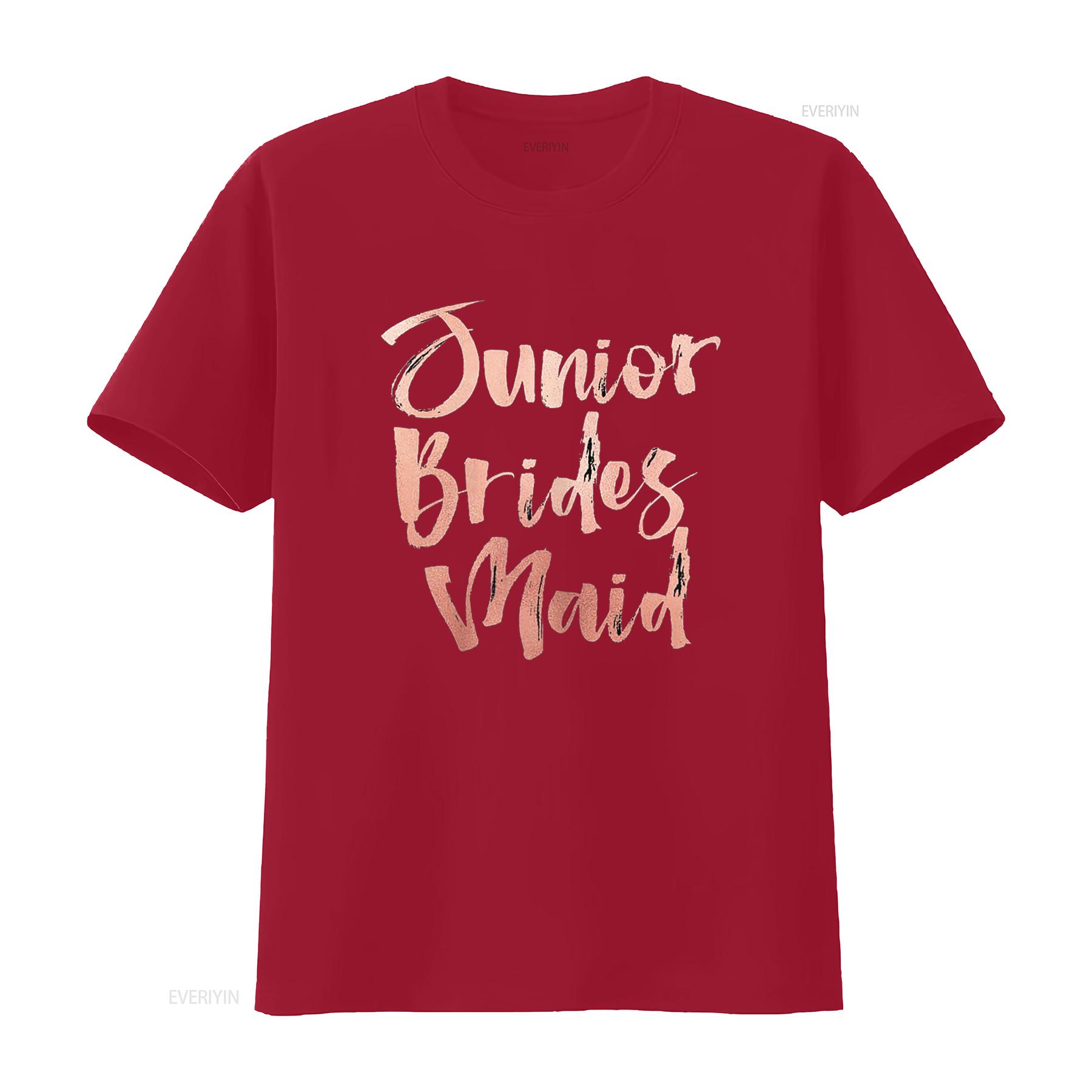 

Junior Bridesmaid T Shirt for Women Bridal Wedding Party vintage Washed Breathable Comfortable Soft Stylish graphic Slightly S
