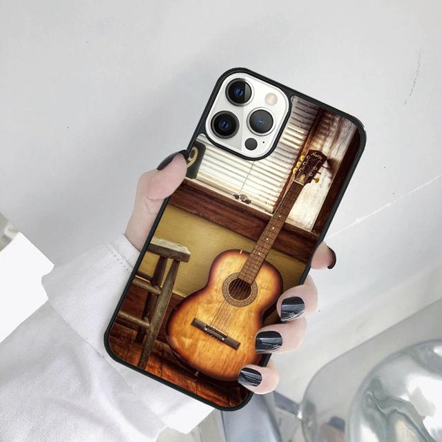 Guitar Instrument Music Phone Case Cover For iPhone 17 Air 15 Pro MAX 16 Plus 14 12 11 13 coque