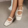 Breathable Mesh Women's Plus Size Flats 2025 Summer New Arrival Korean Style Casual Flat Shoes Soft Sole Sweet Style