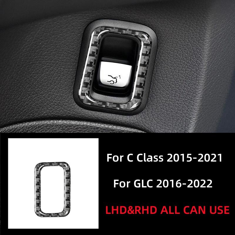 For Mercedes Benz C GLC Class W205 X253 Carbon Fiber Interior Modification Car Styling Decorative Stickers Cover Car Accessories