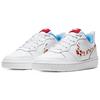 Nike Court Borough Low 2 BG 'White Cherry' (Unisex) White / University Blue / Track Red / White Kids' Skateboarding Shoes CJ2238 100
