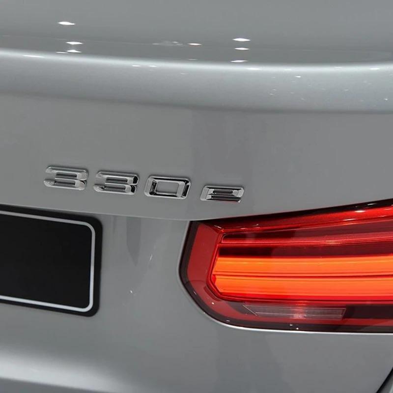 ABS Car Rear Trunk Logo Badge Emblem Sticker For BMW 3 series 316e 328e 318e 320e 325e 330e 335e E46 E90 E91 F30 F31 F34 G20