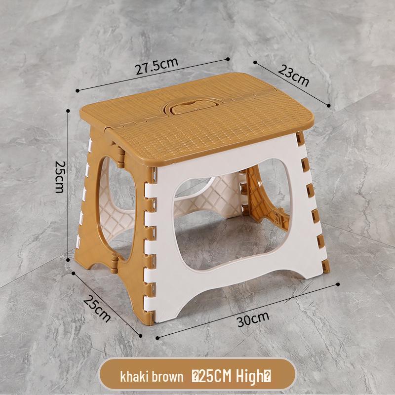 Foldable Thickened Multi-Use Stool: Fishing, Outdoor, Dining, Plastic/High/Low