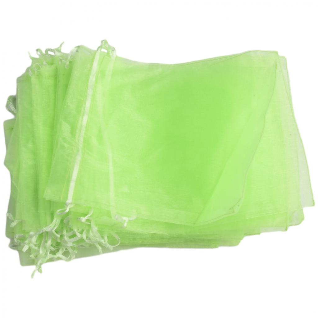 Green Fruit Protect Mesh Bag with Rope for Tomatoes Grapes and More