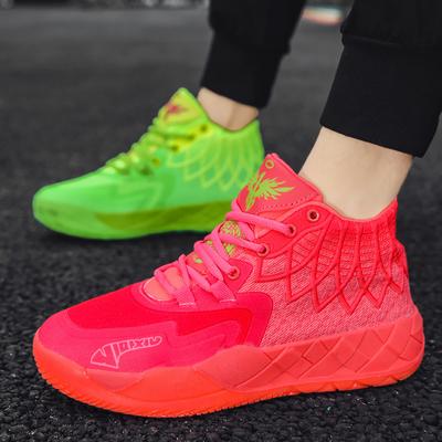 Shoes Men's Breathable Mesh Student Sneakers Mid Top Teen Solid Basketball Shoes