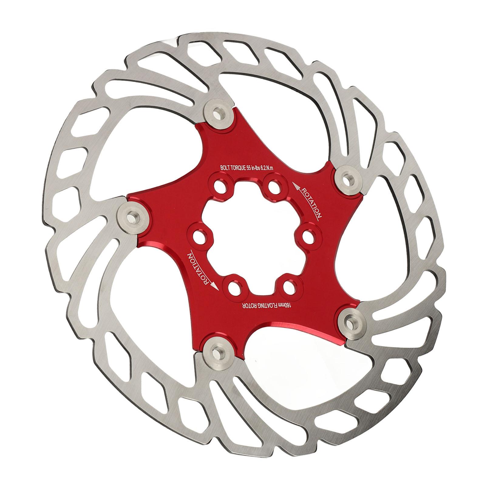 

Тормозной диск для шоссейного велосипеда с 6 болтами, большой полый красный плавающий тормозной диск для велосипеда для замены