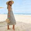 Dress - SummerBreeze - Bohemian Print, Sleeveless, Midi