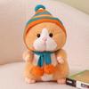 1pc Kawaii  Cartoon Hamster With Hat Animals Plush Cute Soft Mouse Dolls Girls Sleeping Plush Pillow Birthday Xmas Gifts Decor