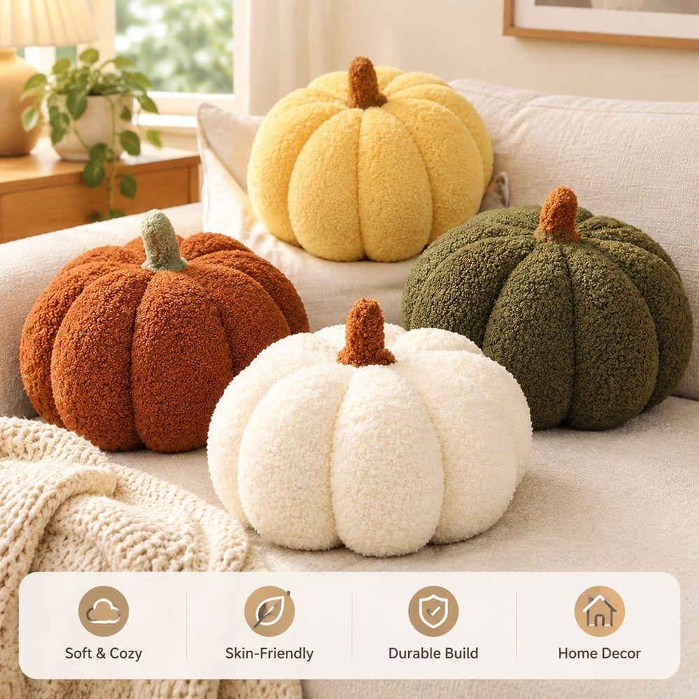 Cotton Stuffed Stuffed Pumpkin Toy Soft Plush Vegetal Plush Toy Pumpkin Plush Toy  Sofa Decor
