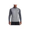 Under Armour Logo American Vintage Print High Neck Long Sleeve Sweatshirt Men Sweatshirt Gray 1375435-036