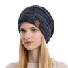 Adult Unisex Thicken Plush Liner Hat Winter Student Outdoor Cycling Skiing Climbing Hat Checkered Pattern Keep Warm Hat