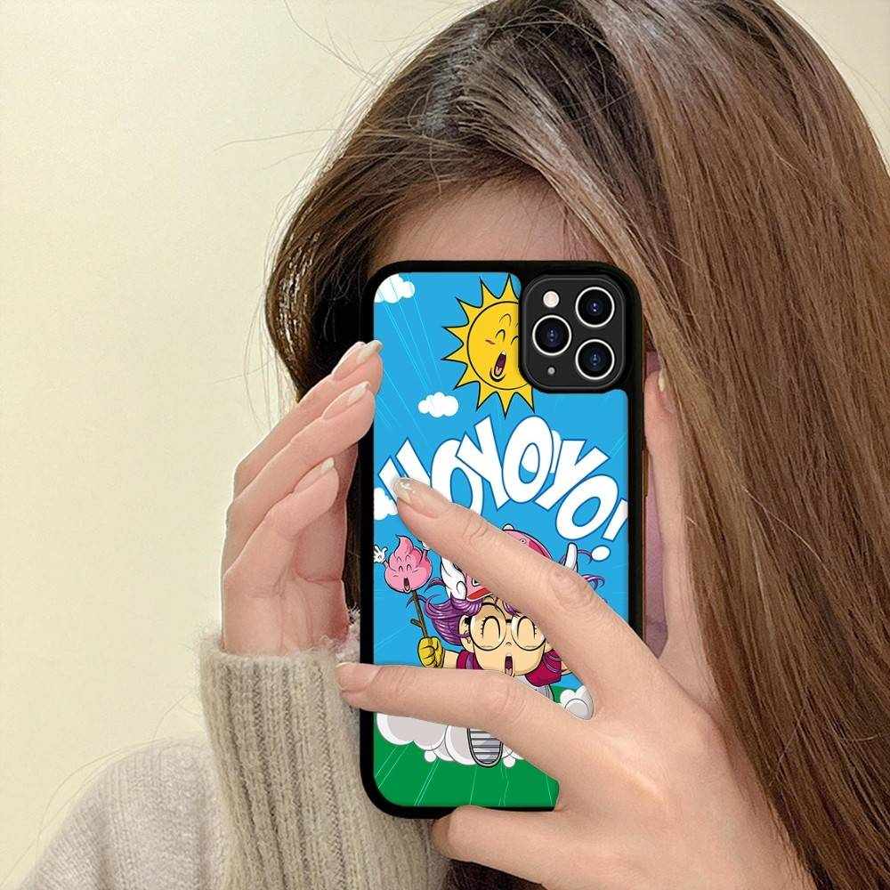 Cartoon Dr Slump Arale Phone Case For Iphone 11 12 13 14 15 Pro Max 17 16 Plus Hard PC+TPU Back Cover