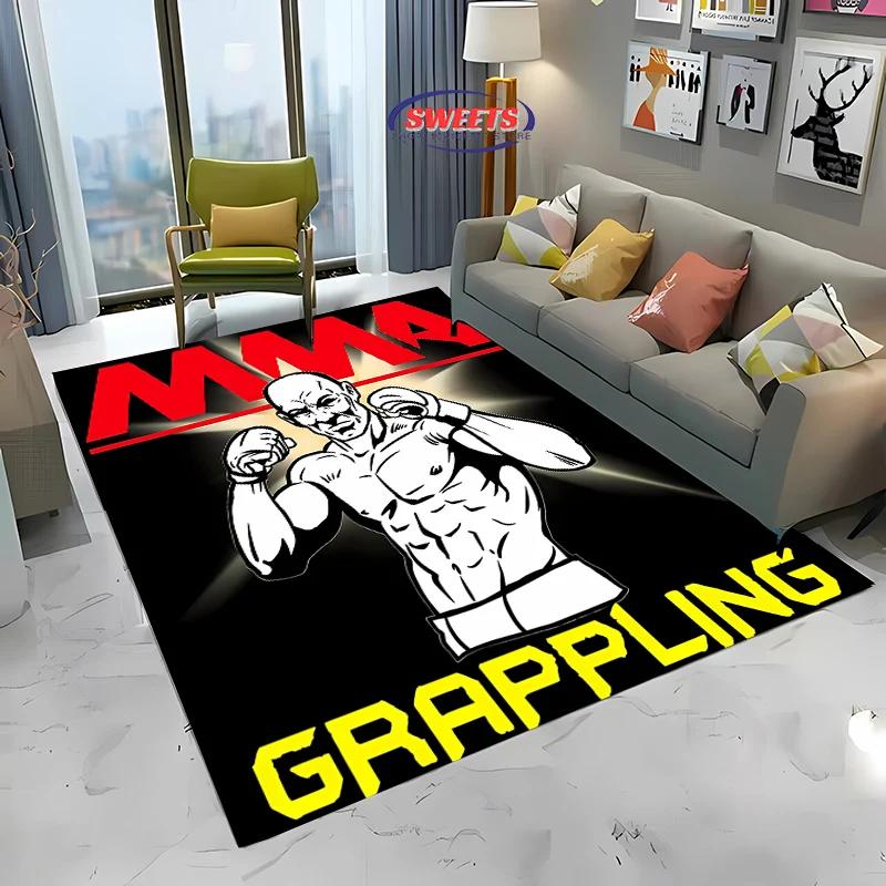 Jiu Jitsu Mma Koberec 3D HD Tisk pro Obývací Pokoj Ložnici Podložka Pohovka Rohožka Podlahový Koberec Protiskluzový Dekor Odolná Pratelná Podložka Dárek