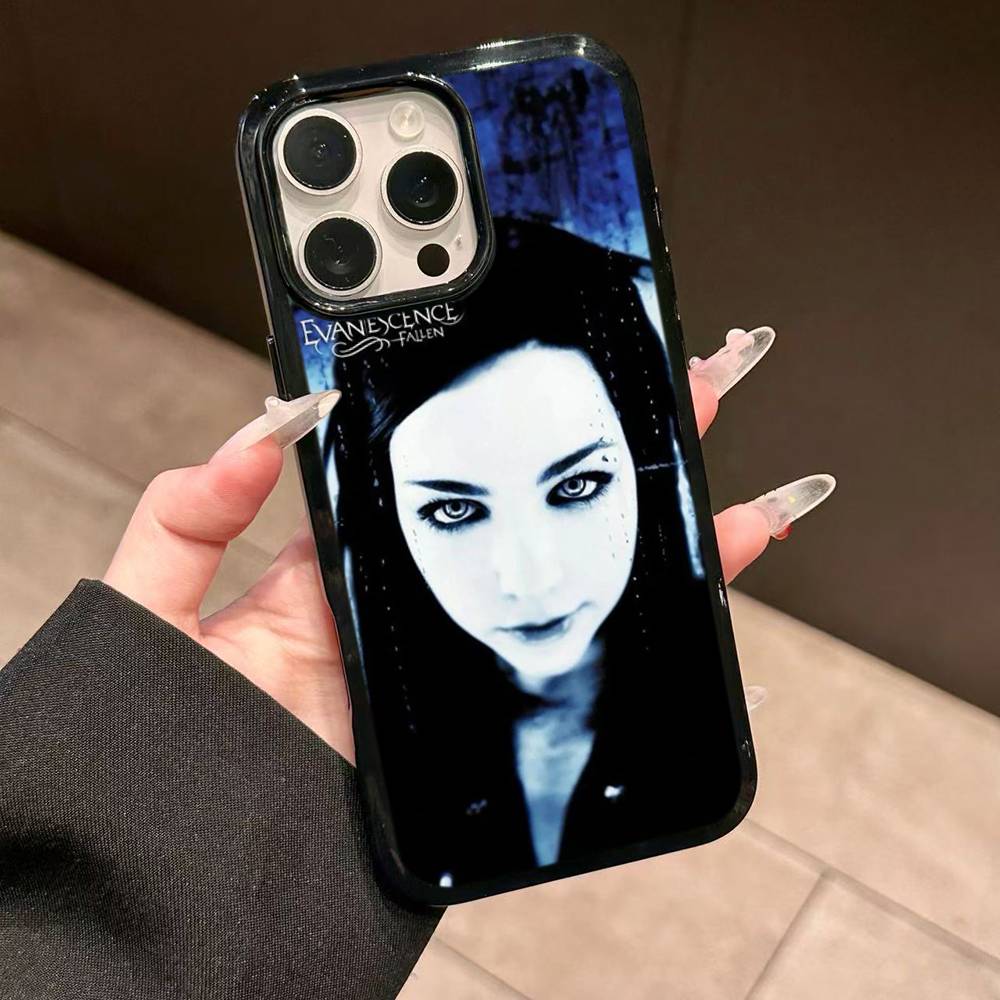 

Rock Band Evanescence Phone Case Wireless Charging PC+TPU For IPhone 11 12 13 14 15 16 17 Pro Max Plus Case iPhone 14pro max