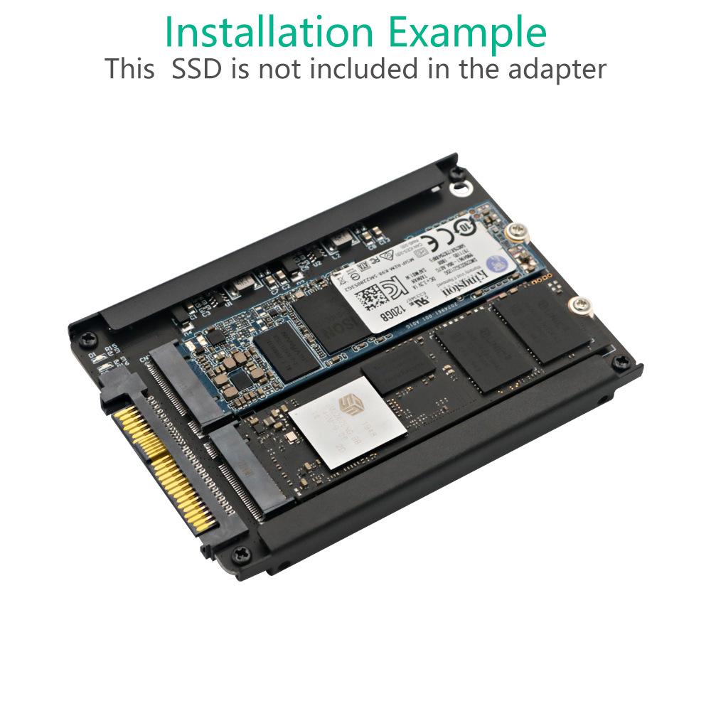 M.2/SATA or NVME SSD to SFF-8639 Adapter Card with Bracket