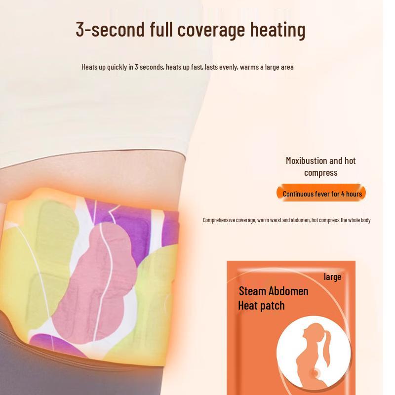 Steam Warm Waist and Abdomen Heating Patches