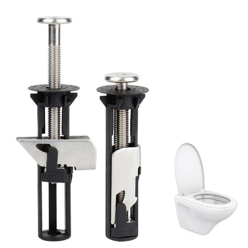 Universell toalettsitsbult- och skruvuppsättning Uppgraderar toalettsitsfäste för Förbättrar Stabiliteten i Toppmonterade Toalettsitsar