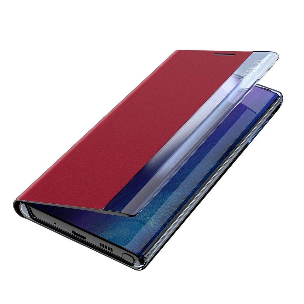 Smart View Fenster Hülle für Samsung Galaxy A32 5G + Glas, Farbe wählbar
