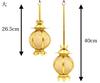 Urushi Product Hanging Lanterns (Hanging Lanterns) [LED Wiring Set Included] Aluminum Round Large11cm Diameter, 1 Pair