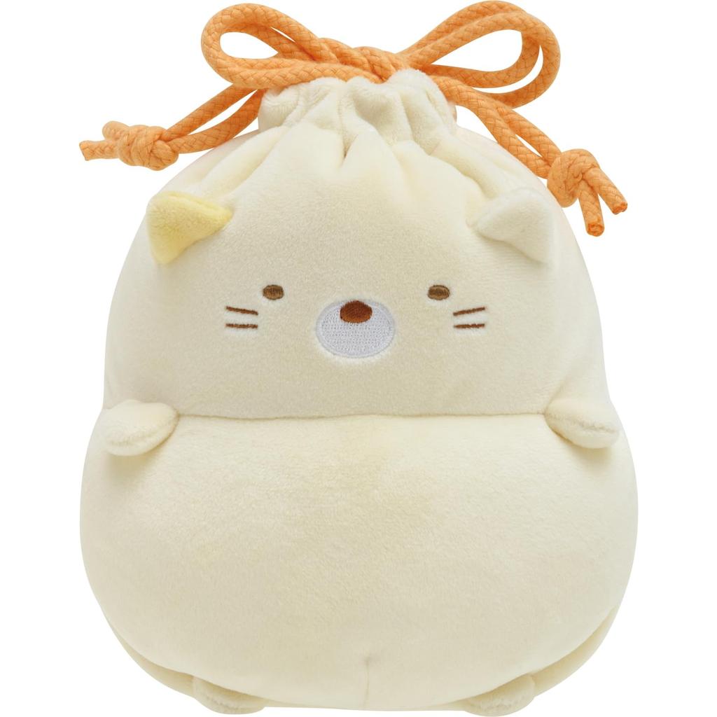 Sumikkogurashi Pom Poko Kyom Plüsch Kordelzugbeutel Katze CA44904 San-X