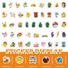 100PCS Kawaii Pikachu Anime Pokemon Stickers for Laptop Suitcase Skateboard Guitar Phone Cartoon Sticker Kid Gift Toys