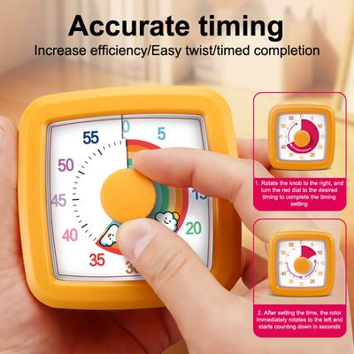 School Visual Timer Children Visual Timer With Night Light Kitchen Accessories Stop Watch Digital Stopwatch