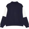 Fila Fashionable Loose Color Block Polo Knit Top Men Tops Deep-Dark-Blue F11W349208FDB