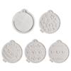 Easy Releasing Silicone Mold Round Shape Christmas Pendant Molds Suitable for Home Decoration and Crafting Pendant