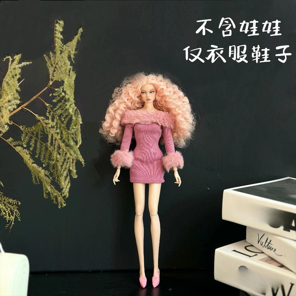 2025 New Clothes Set + Shoes / 30cm Doll Clothing Suit Plush Coat Top Skirt Pant Sweater Outfit for 1/6 Doll Clothes / Diy Toys