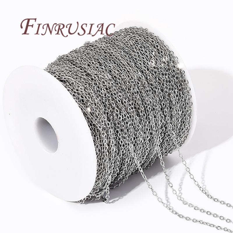 Metal Flat O Shape Chain 18K Gold Plated 1.5MM Thin Chains,Necklace Chain,Handmade DIY Jewelry Making,Wholesale Bulk Metal Chain